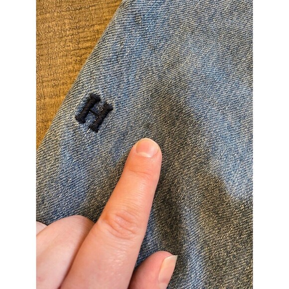 Tommy Hilfiger logo embroidered raw hem vintage jeans - Picture 8 of 8